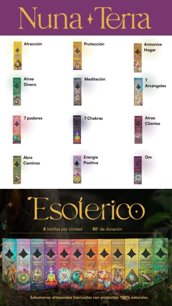Sahumerio Nuna Terra – Inciensos Esotérico - Imagen 2
